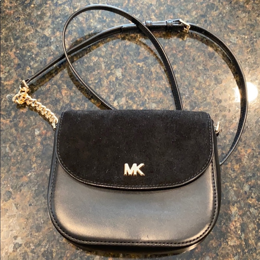 Black Michael Kota Adjustable Crossbody Bag